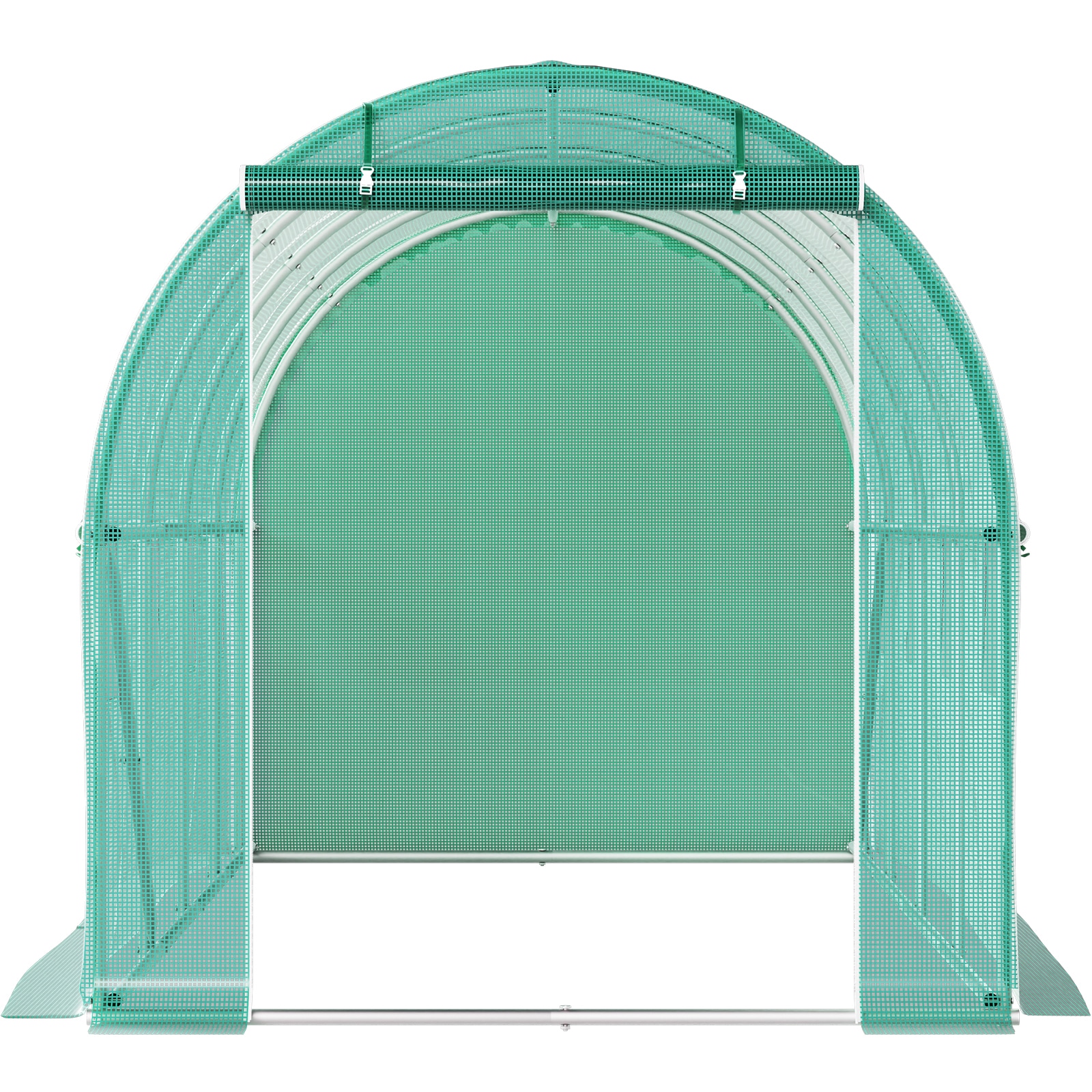 Walk-in Tunnel Greenhouse With Galvanized Steel Frame And Windows_voghion.com